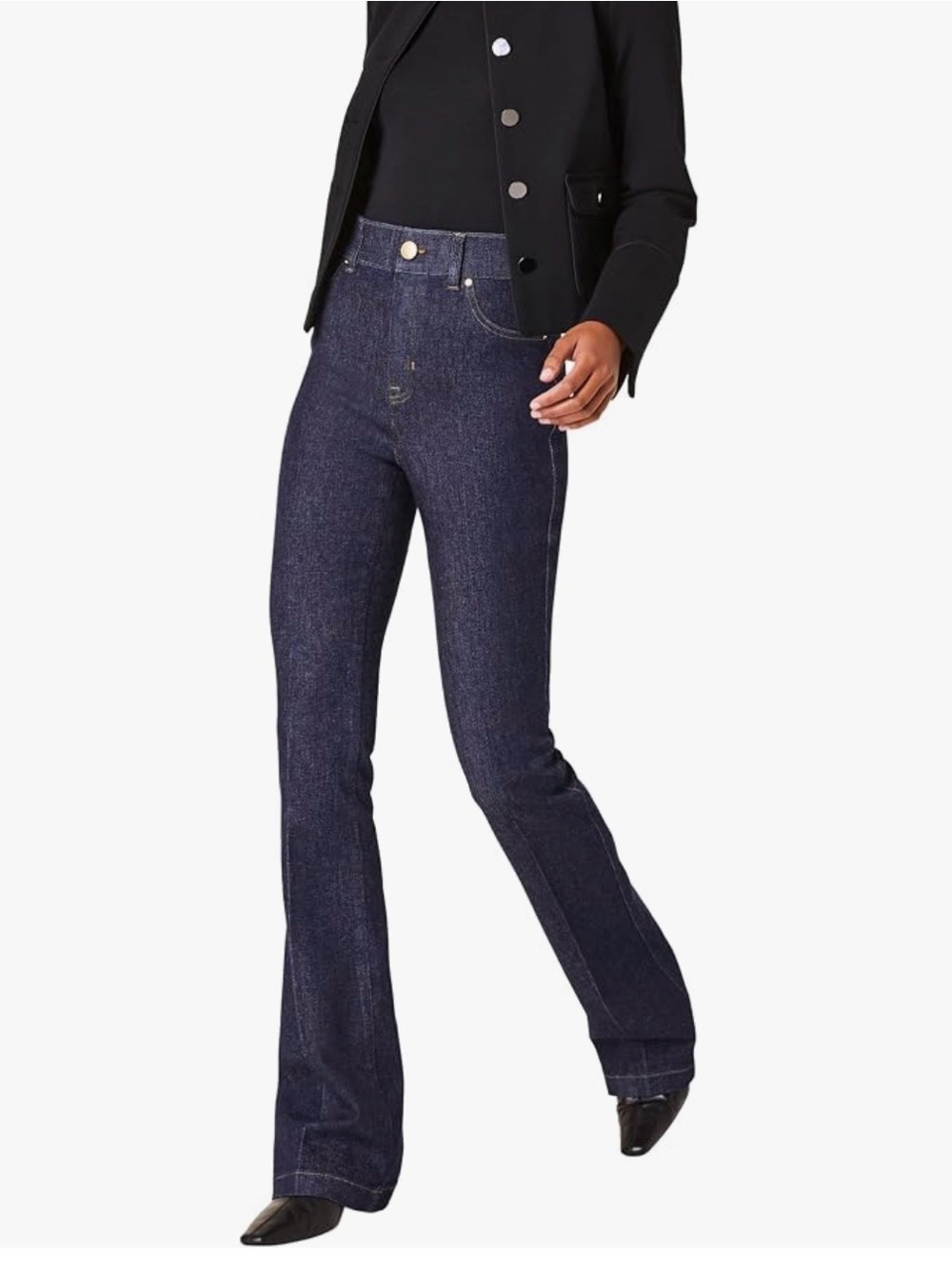SPANX Denim Flare Jeans, Pull-On, Raw Indigo 21266Q